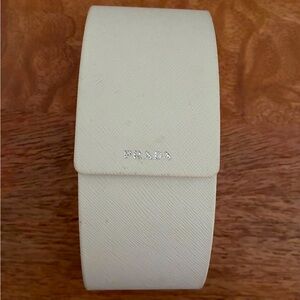 Prada Cream Saffiano Leather  Case